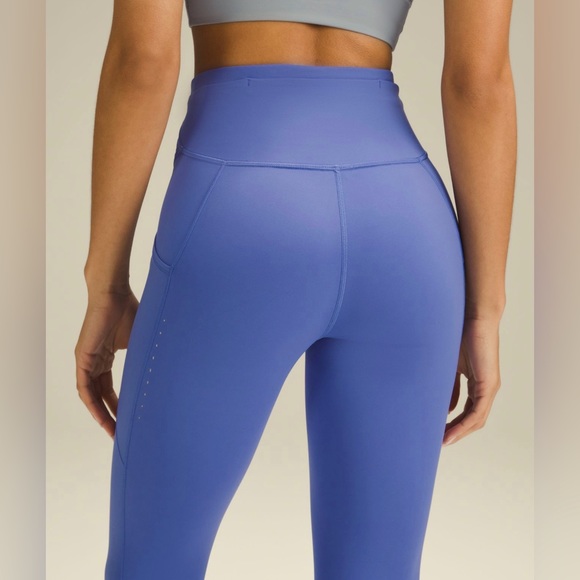 SOLD! NWT LULULEMON FAST AND FREE HR LEGGINGS WITH POCKETS | WILD INDIGO - Picture 6 of 12